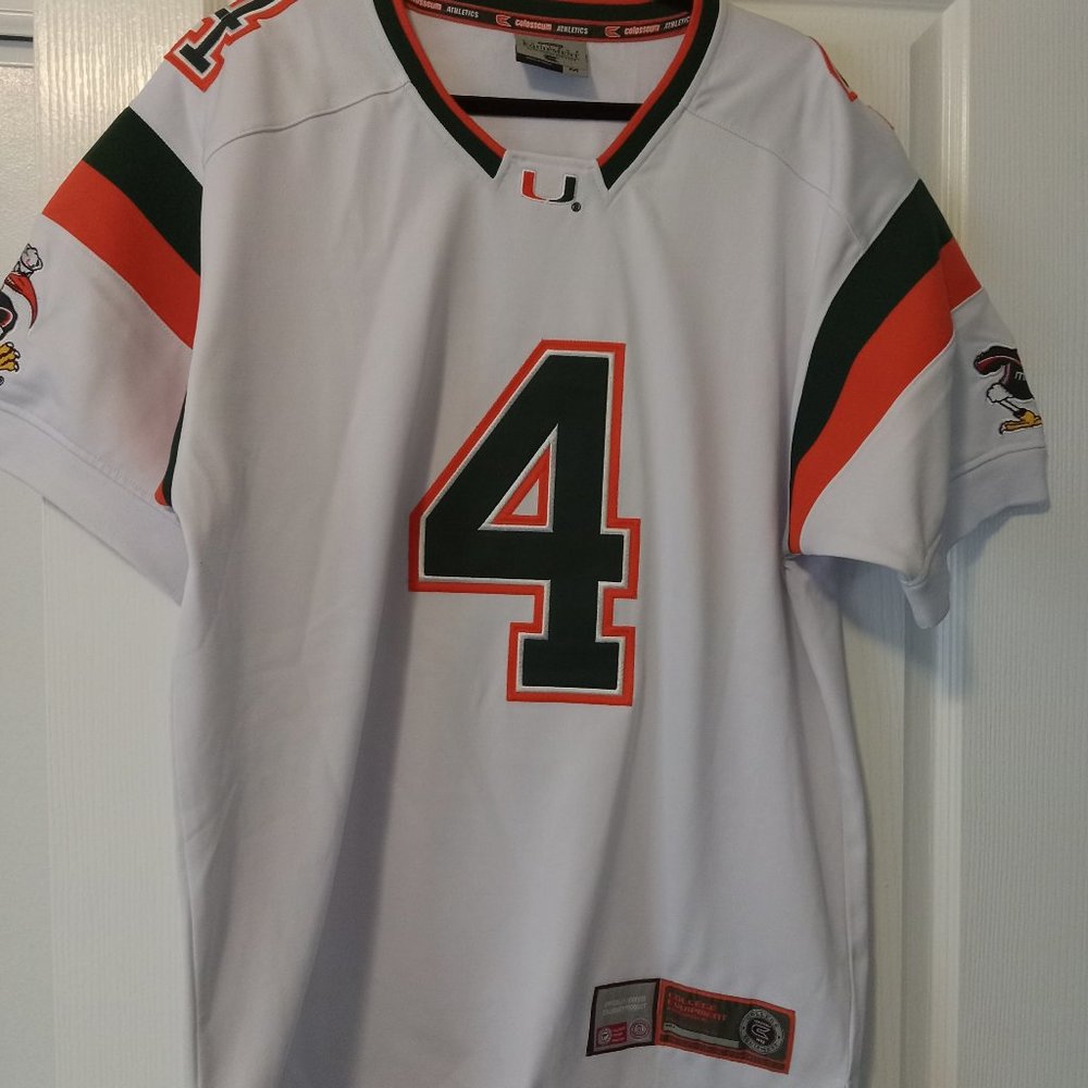 NCAA Colosseum College Equipment Miami Hurricanes #4 Stitch Athletics Jersey